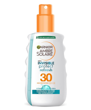 Garnier Ambre Solaire Clear Protect Sun Cream Protection Spray, SPF30, 200ml