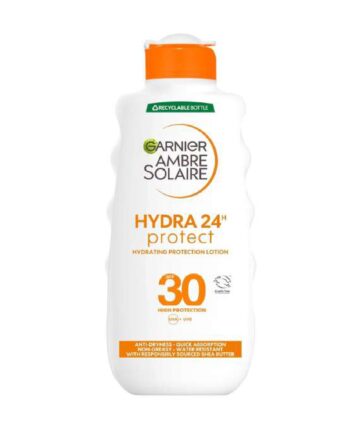 Garnier Ambre Solaire Hydra 24 Hour Protect Hydrating Protection Lotion SPF30, High Sun Protection Factor 30