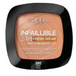 L'Oréal Paris Soft Matte Bronzer, Longwear, Matte Finish, Waterproof and Transfer-proof, Infallible 24H, 250 Light