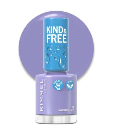 Rimmel London Kind and Free Clean Nail Polish 8ml 153 Lavender Light