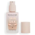 Makeup Revolution, Skin Silk Serum Foundation, Light to Medium Coverage, Contains Hyaluronic Acid, F8