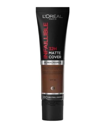 L'Oreal Paris Cover Liquid Foundation, With 4% Niacinamide, Long Lasting