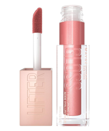 Maybelline Lifter Gloss, Hydrating Lip Gloss with Hyaluronic Acid, Creates Fuller-Looking, Shiny, Moisturised and Plumped Lips. Non-sticky, 003 Moon Pink