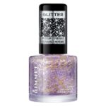 Rimmel London Glitter Nail Polish Top Coat, Sparkle Every Day, 8 ml
